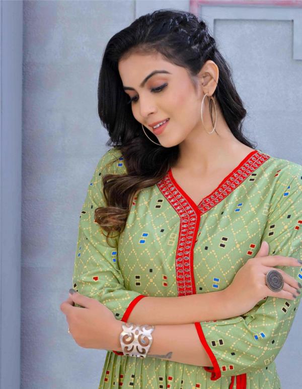 Trendy Mohra Rayon Designer Exclusive Kurti Collection